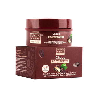 BRYAN & CANDY Choco Body Butter |Ph5.5 Skin Friendly | 72hrs Moisturization | 100% Vegan